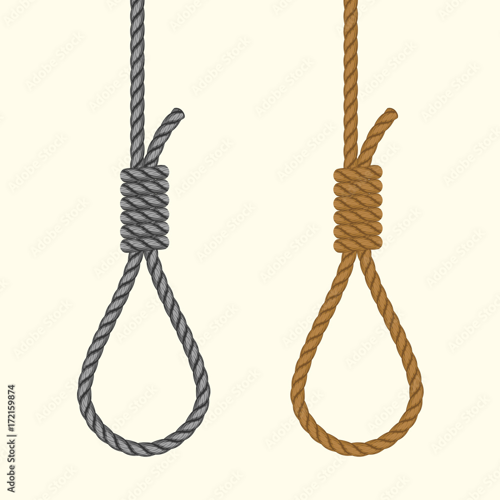 Loop Of Rope For Suicide Hanging On Ceiling Of House Stock Photo - Download  Image Now - iStock