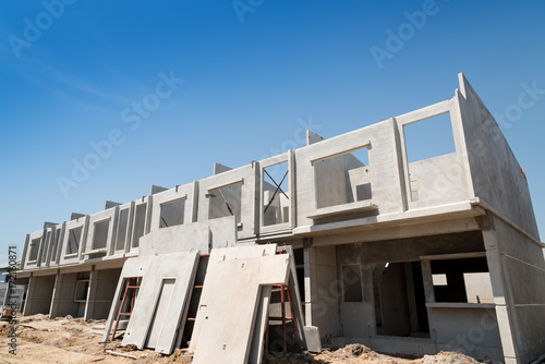 Prefabricated building.