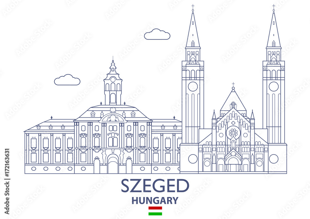 Szeged  City Skyline, Hungary