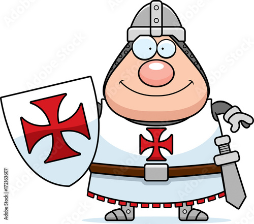 Happy Cartoon Templar