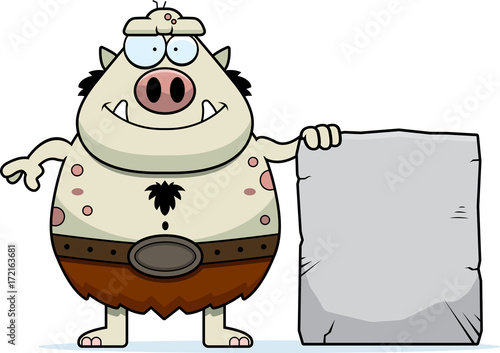 Cartoon Troll Sign