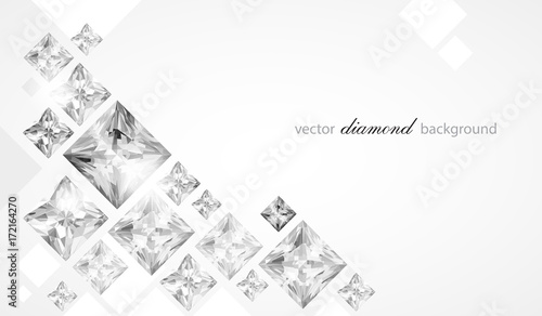 Abstract background with diamonds