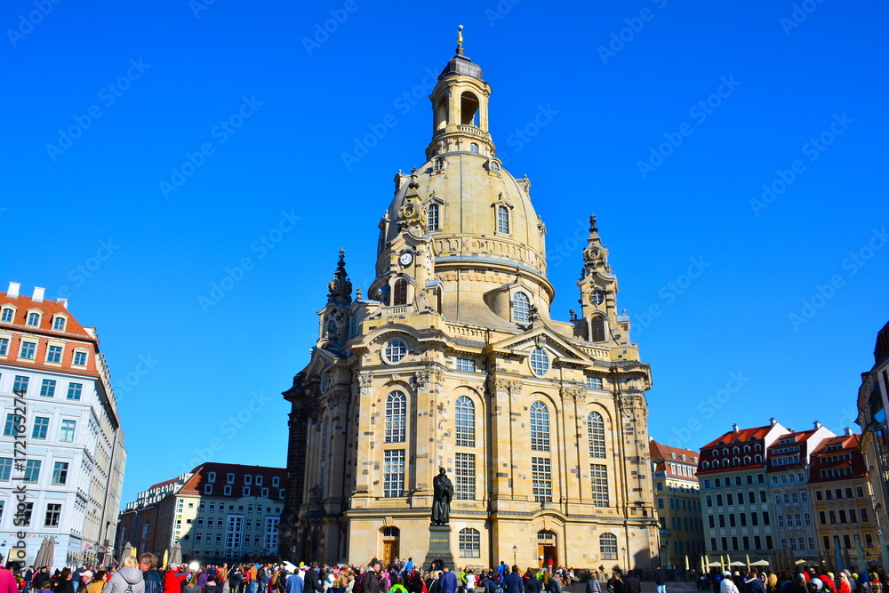Central square in Dresden, Germany