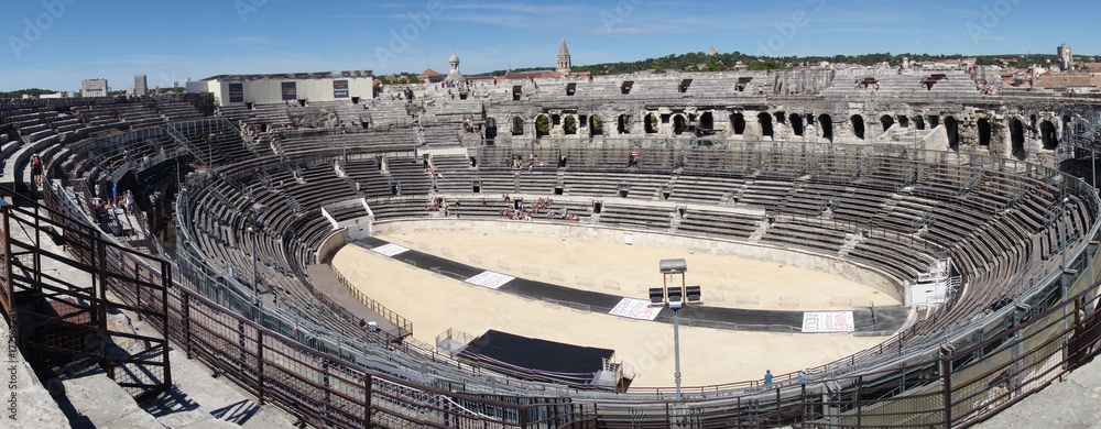 The city of Nimes in the south of France