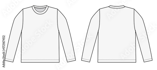 Longsleeve t-shirt illustration (white)