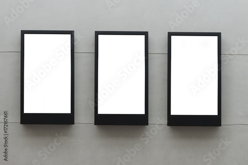 Large blank billboard on a street wall  banners with room to add your own text