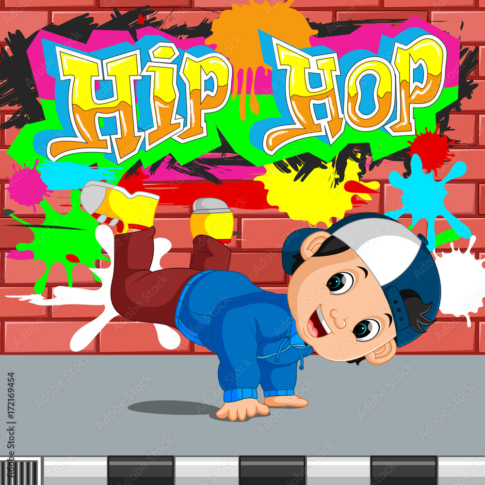 Fototapeta premium kids dancing hip hop