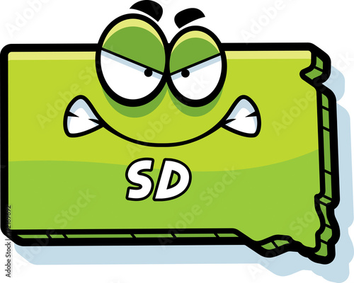 Cartoon Angry South Dakota
