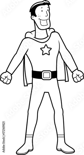 Cartoon Superhero Sidekick