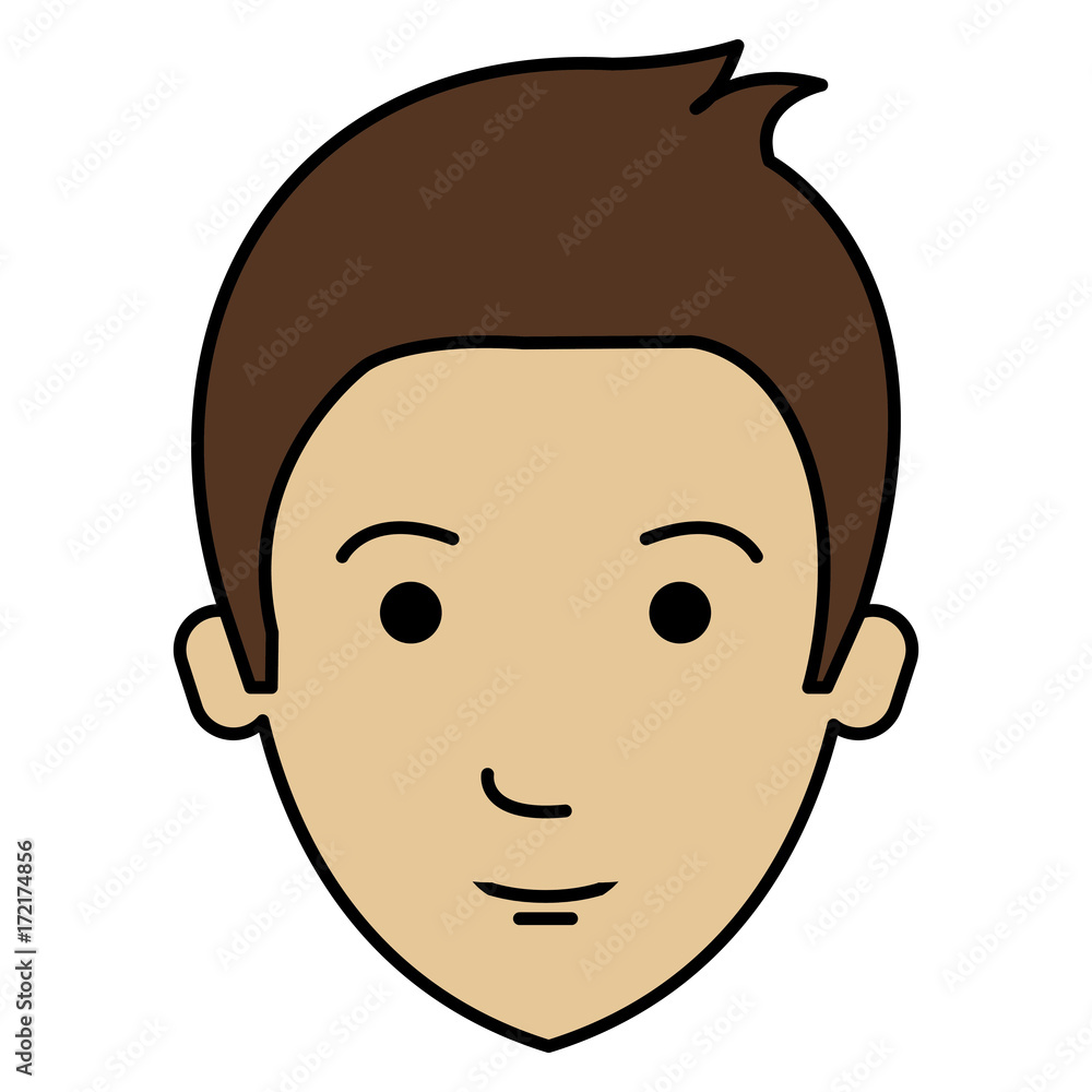 young man head avatar character young man head avatar character