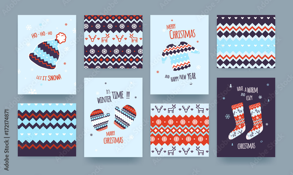 Cute Christmas card blue Cute Christmas card blue