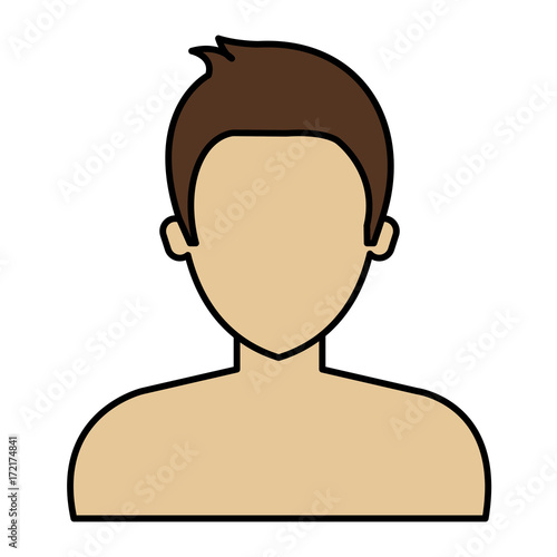 young man shirtless avatar character
