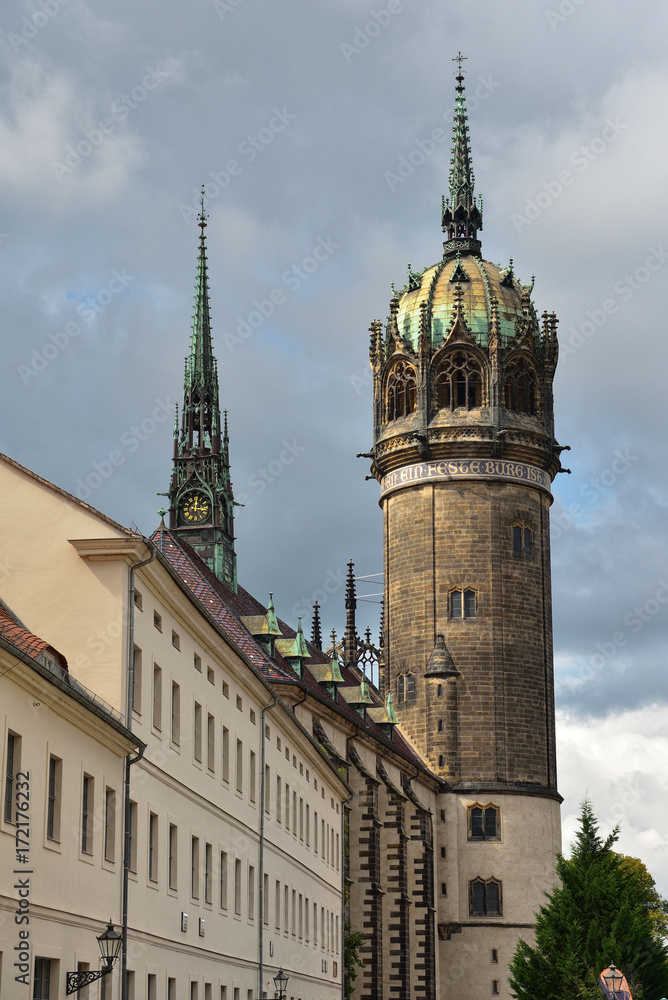Obraz premium Schlosskirche in Lutherstadt Wittenberg