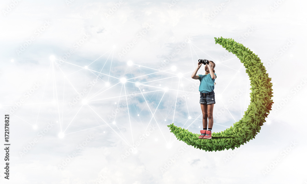 Idea of children Internet communication or online playing and pa Idea of children Internet communication or online playing and pa