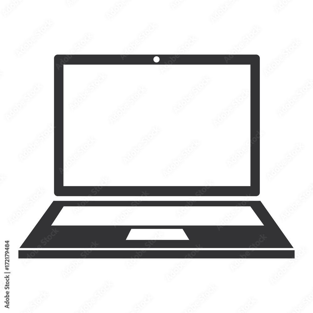 laptop computer isolated icon laptop computer isolated icon