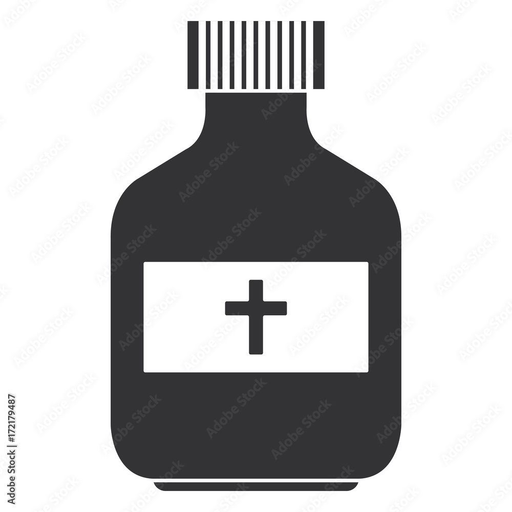 Fototapeta premium bottle medical isolated icon