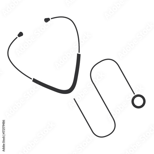 stethoscope medical isolated icon