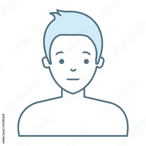 young man shirtless avatar character