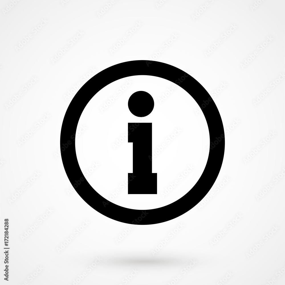 Information icon on white background. Vector illustration. Information icon on white background. Vector illustration.