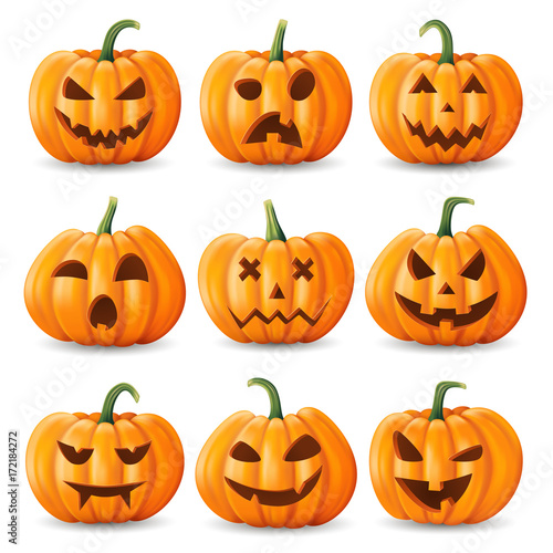Halloween background, pumpkin.Greeting card for party and sale. Autumn holidays. Vector illustration EPS10.