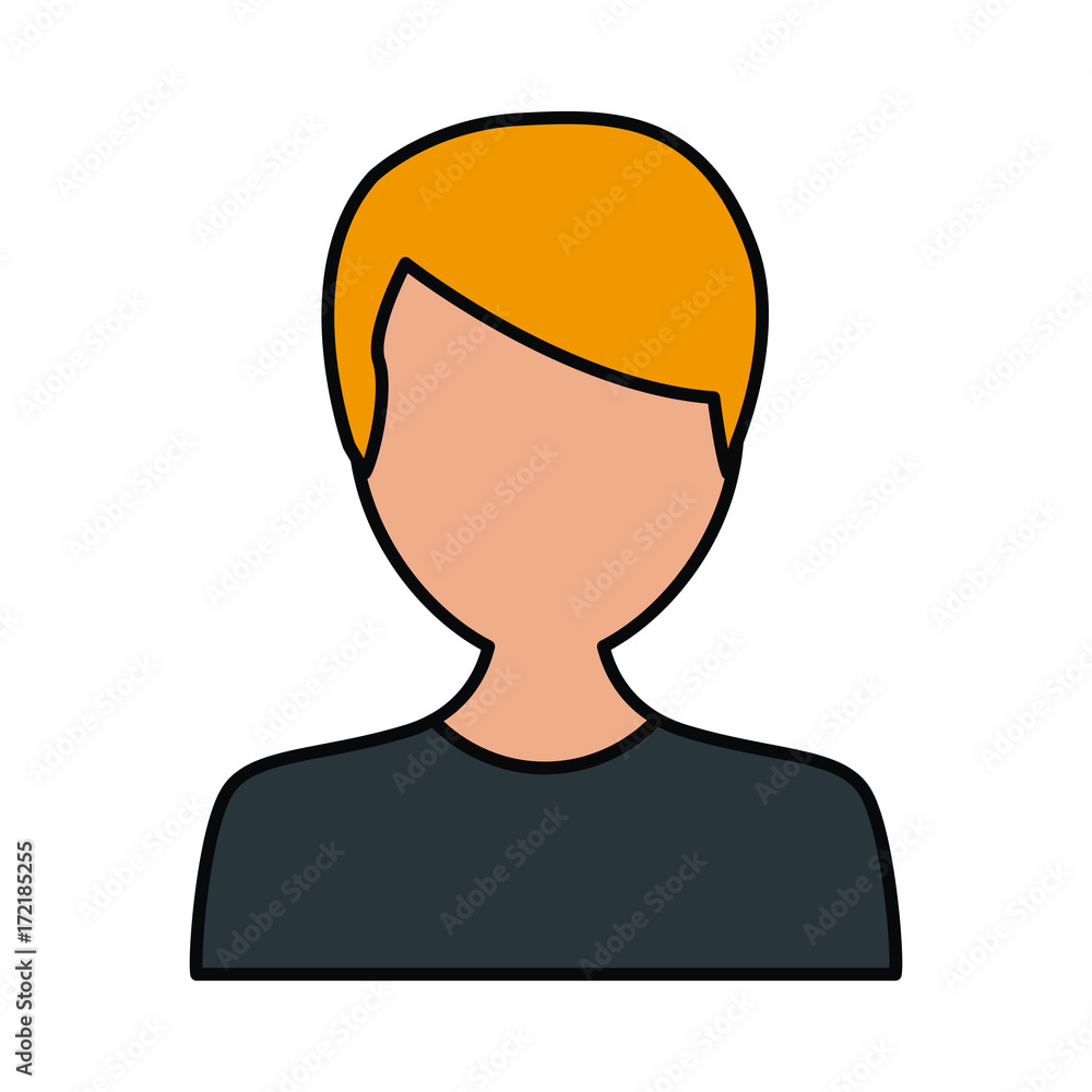 Man avatar cartoon icon vector illustration graphic design