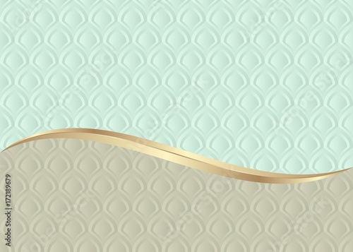 decorative background with vintage pattern divided  into two