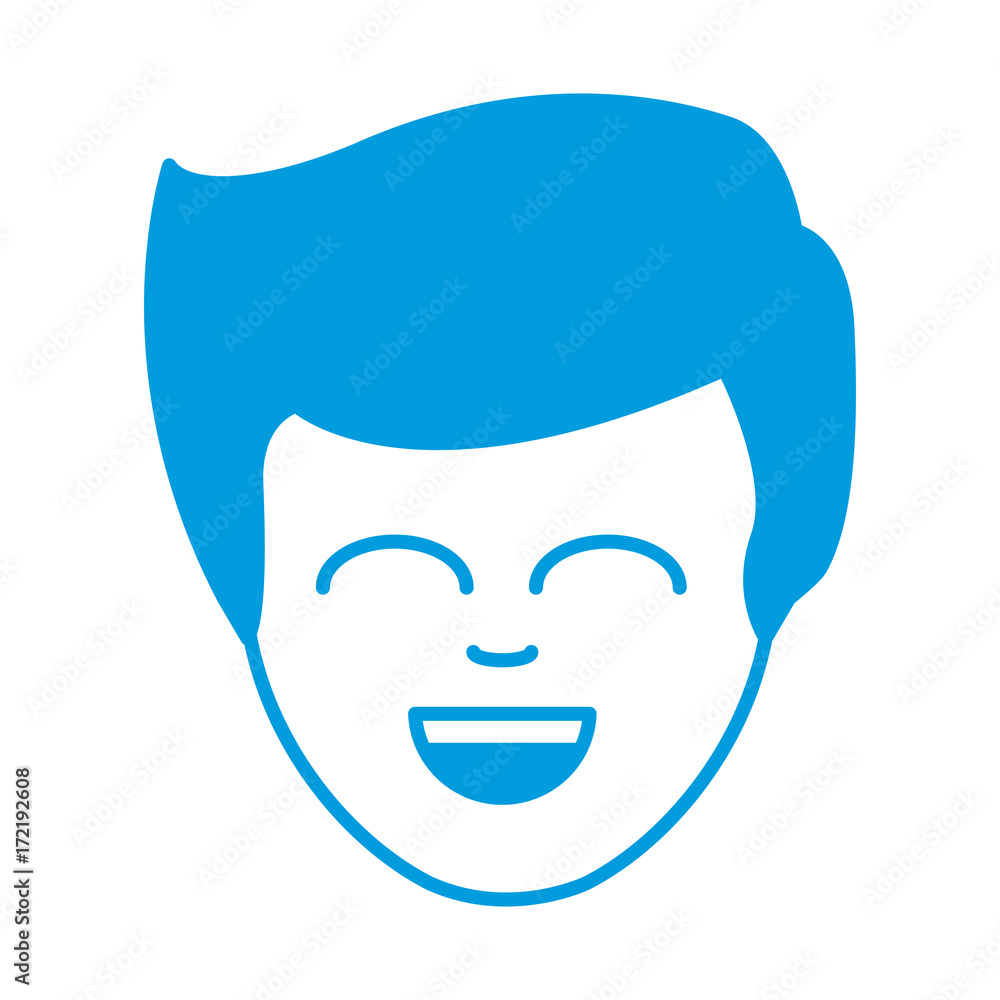 Man smiling cartoon icon vector illustration graphic design Man smiling cartoon icon vector illustration graphic design