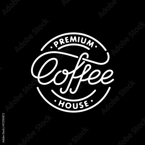 Coffee stamp black