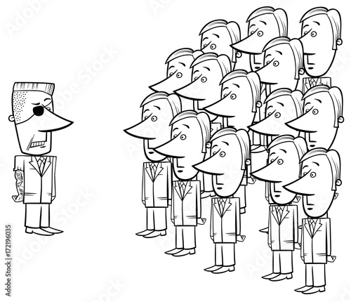 young corporate employees and manager