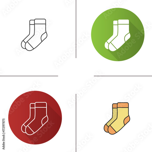 Warm socks icon