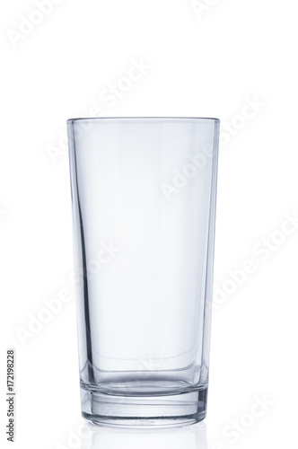 Empty glass isolated on white background