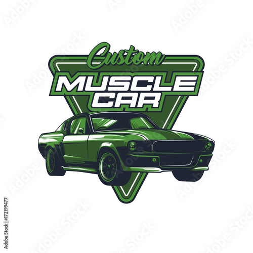 Muscle car vector illustration