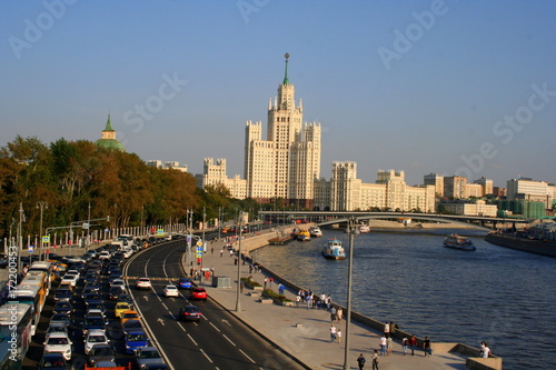 Russia Moscow  embankment of the Moscow river