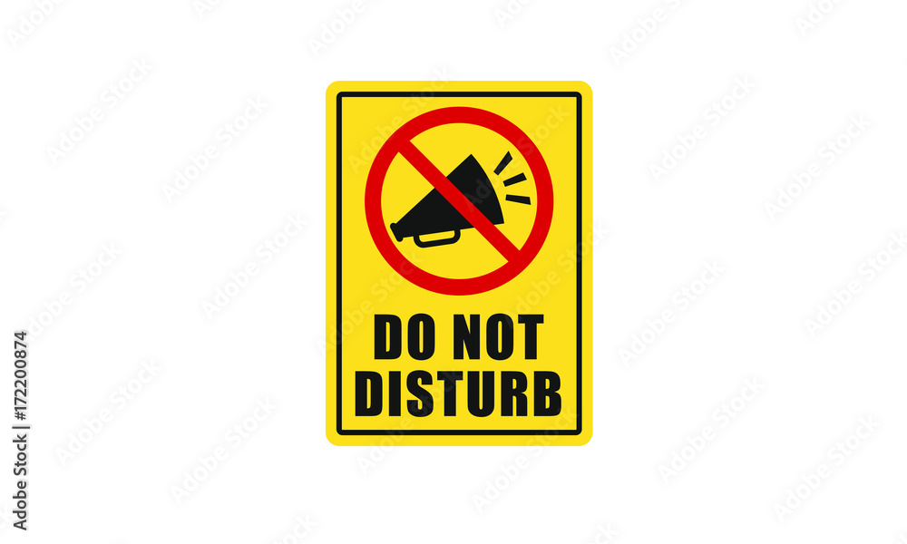 Do not disturb sign Do not disturb sign