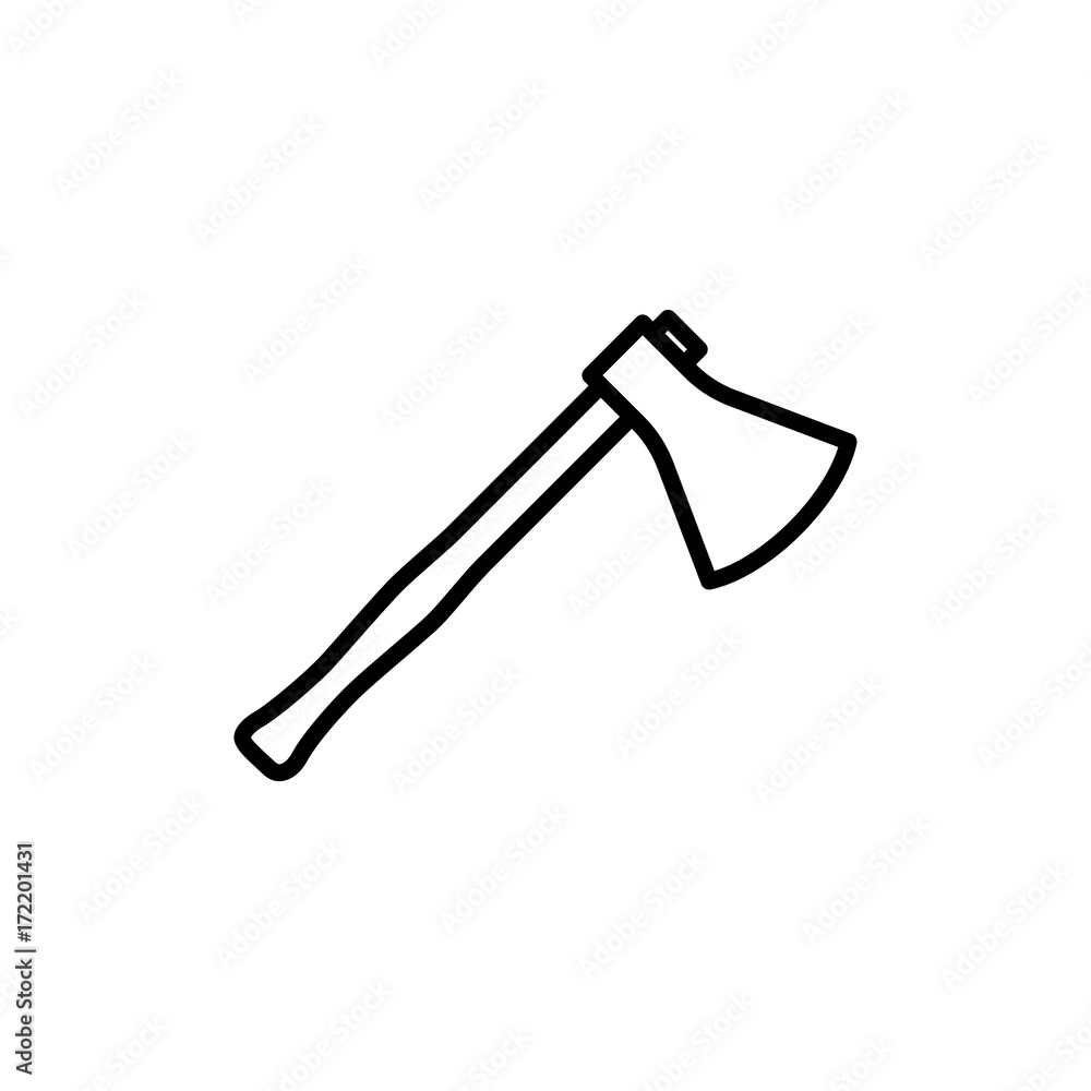 thin line ax icon thin line ax icon