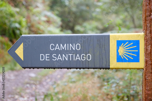 Roadsign on the Way of St. James (