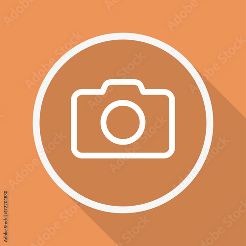 Runder Button mit Schatten - Kamera