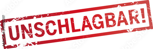roter stempel unschlagbar