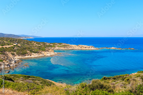 Summer sea coast  Sithonia  Greece .