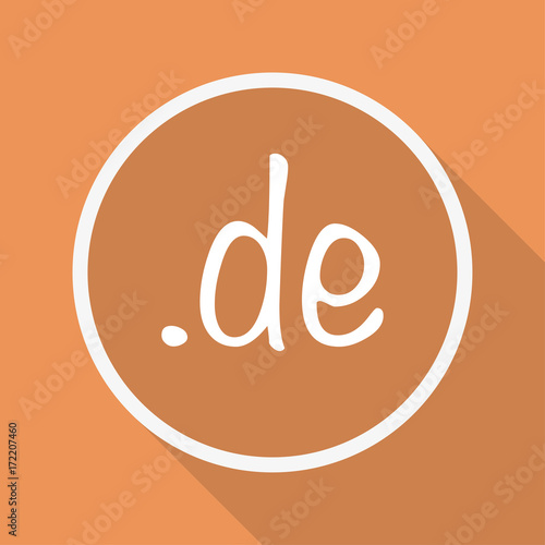 Runder Button mit Schatten - Webadresse