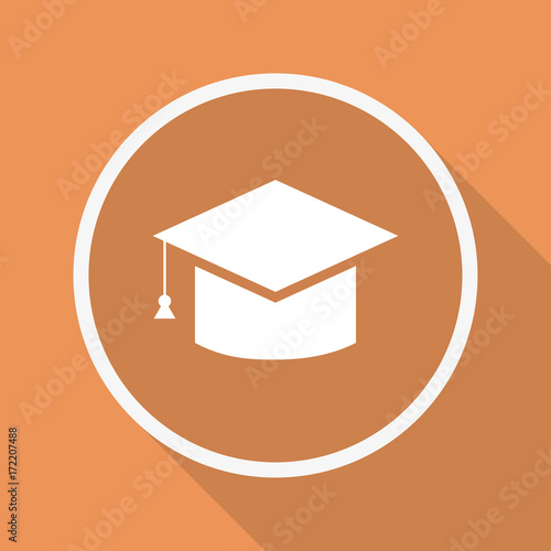Runder Button mit Schatten - Student