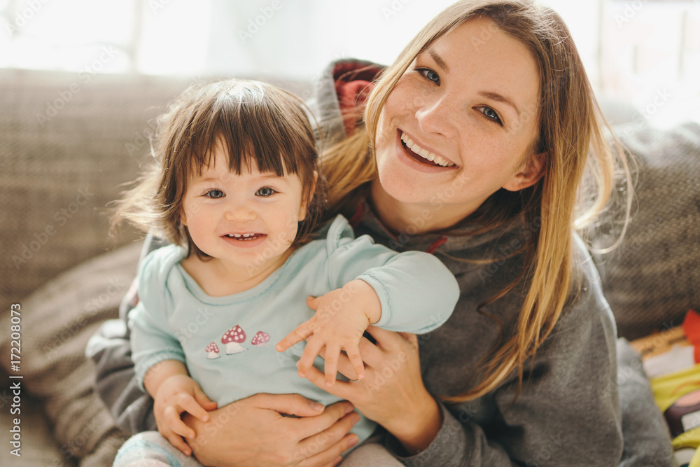 beautiful young mother with adorable little daughter beautiful young mother with adorable little daughter
