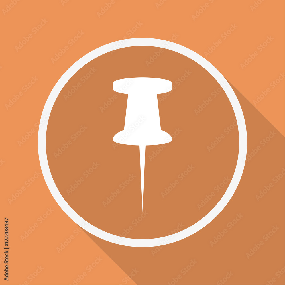 Runder Button mit Schatten - Stecknadel Runder Button mit Schatten - Stecknadel