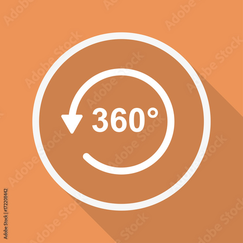 Runder Button mit Schatten - 360 Grad