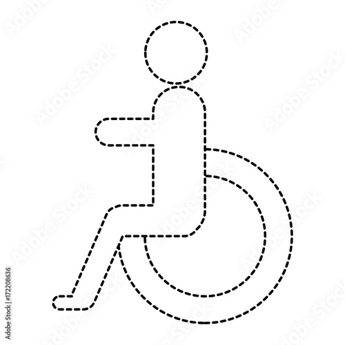 disabled sign isolated icon