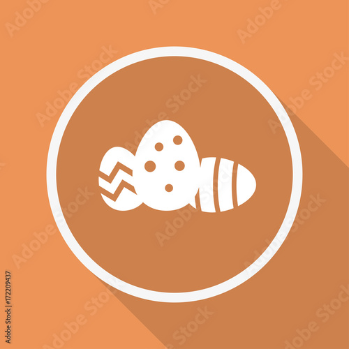 Runder Button mit Schatten - Ostereier
