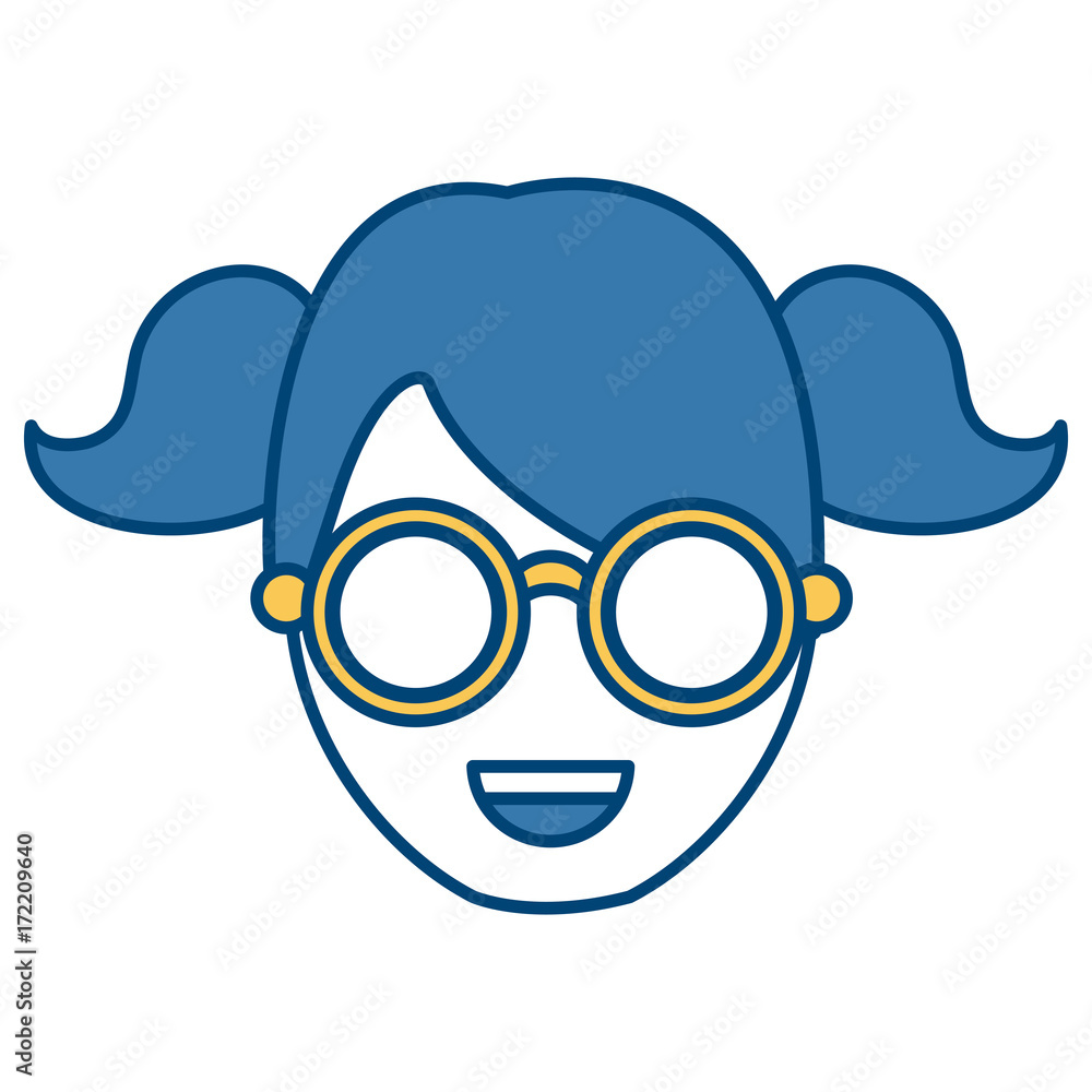 Woman smiling cartoon icon vector illustration graphic design Woman smiling cartoon icon vector illustration graphic design