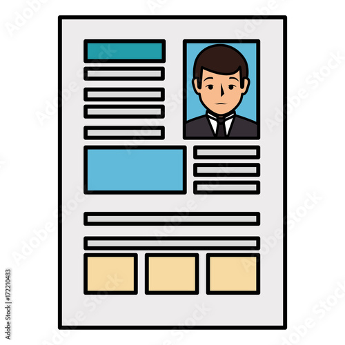 curriculum vitae isolated icon