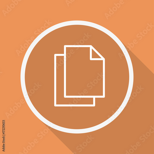 Runder Button mit Schatten - Dokumente