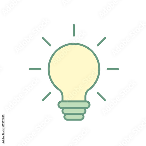 nice bulb idea to create and invent vector illustration